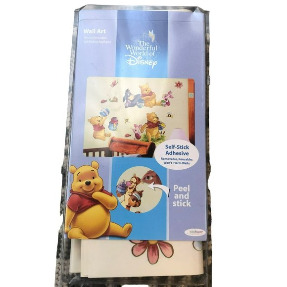 Winnie the Pooh Self-Stick Adhesive Wall Art Peel & Remove 4 10"x17.5" sheets - Picture 2 of 9